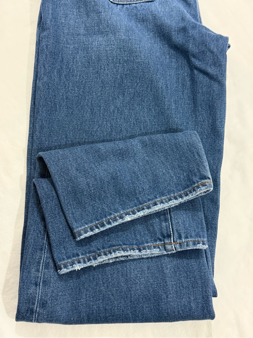 Madewell Baggy Straight Jeans Size 27 Medium Wash High Rise Denim - Picture 13 of 14